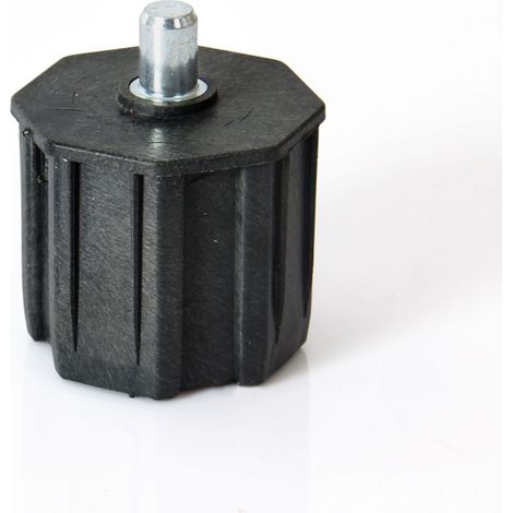 Embout de tube octogonal - pivot intégré - Ø60mm