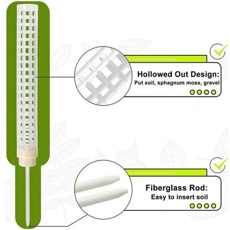 Colonnes En Mousse De Coco - 25 Cm - Pour Plantes Grimpantes - Support Avec Base - 2 Pièces (1/5)
