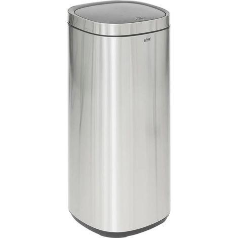 Pattumiera grigia in metallo 50l - 5five (1/5)