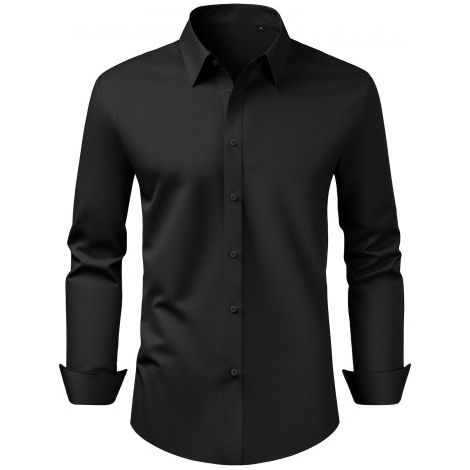 Chemise Boutonnée Homme Manches Longues Infroissable (1/5)