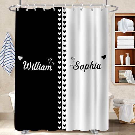 Rideau douche polyester 180x180 bordure lestée bâche de douche pour salle de bain moderne (1/5)