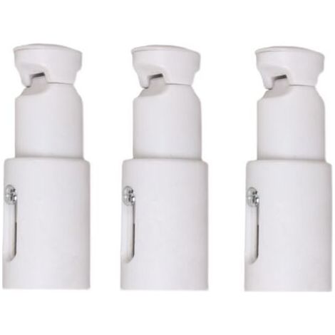 Fixations pour radiateur sèche serviette 3 pièces – Support réglable pour radiateurs droits et courbés – Installation facile – Économise de l'espace (1/5)