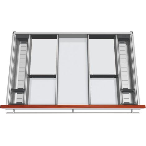 Blum Orga-Besteckeinsatz Facheinteilungs-Set KB 800-899mm, NL 500mm, grau (1/3)