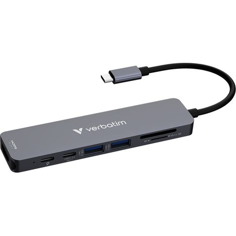 Verbatim USB-C Essentials Multi- Port Hub 7 Port 32158 (1/5)