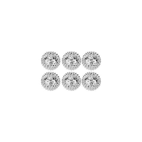 Set de 6 Balles de Massage Magnétiques 3.2cm à Picots， Acupression & Réflexologie Plantaire，Soulagement des Trigger Points Myofasciaux pour Dos Pieds Épaules, Elimine les Tensions et le Stress-Crezuo