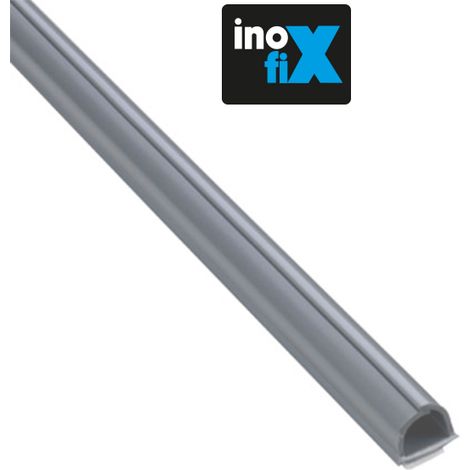 Gaine adhésive Cablefix 8 x 7 mm gris métallisé – Installation facile sur surfaces difficiles – Découpe aisée avec ciseaux – Pour câbles électriques – Inofix (1/5)