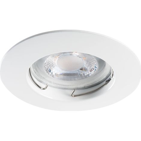 porta faretto da incasso decorativo luto foro 75 mm GX5,3 bianco fisso (1/3)