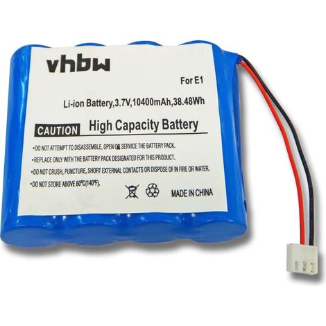 vhbw Replacement Battery compatible with Pure Evoke Mio Union Jack, Sensia, Verona, VL-60924 Digital Radio (10400mAh, 3.7V, Li-Ion)