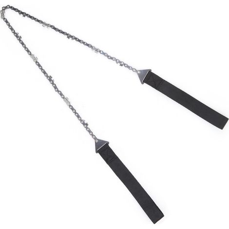 Scie à chaîne portable de poche à 11 dents en ferromanganèse pour le camping et la survie en plein air
