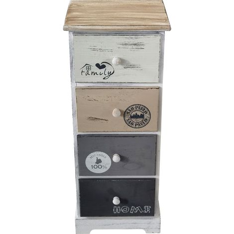 SEVEN - mobiletto in legno con cassetti (1/4)