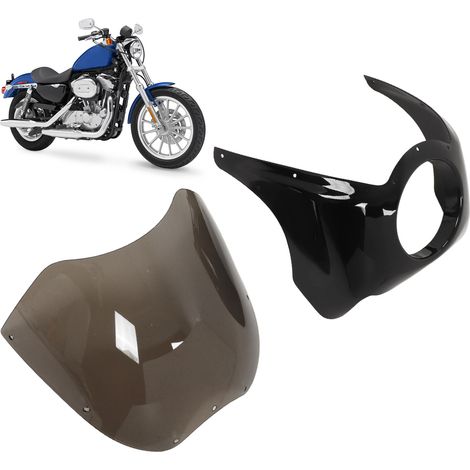Motorradmodifikation: übergroße 7-Zoll-Scheinwerferverkleidung und Windschutzscheibe (1/5)