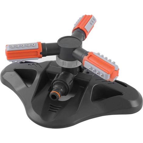 Arroseur de Pelouse 360 Degrés, Arrosage Automatique à 3 Bras Rotatifs pour Jardin, Gazon et Champs (1/5)