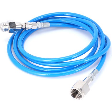Kit de raccord universel pour remplissage de cylindre de gaz CO2, tuyau soda externe 2.5m G5/8‑14, bleu