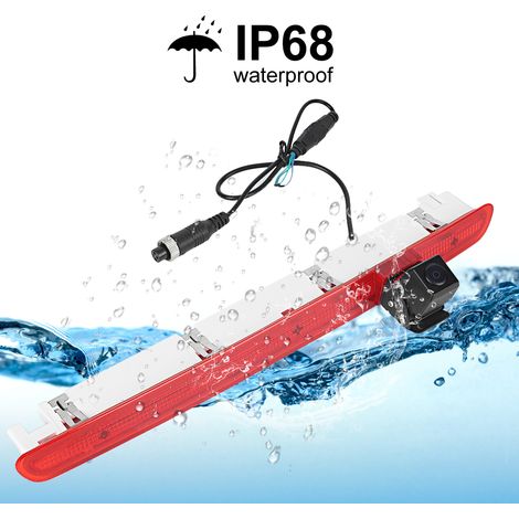Feu stop surélevé, caméra de recul infrarouge, puce 4089, compatible avec T6 une porte (2016.5-) (1/5)