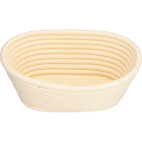 Lavable Panier de Fermentation à Pain Forme Innovante Moule de Cuisson pour Cuisine Maison Boulangerie Beige Ovale 21x14x8cm (1/5)