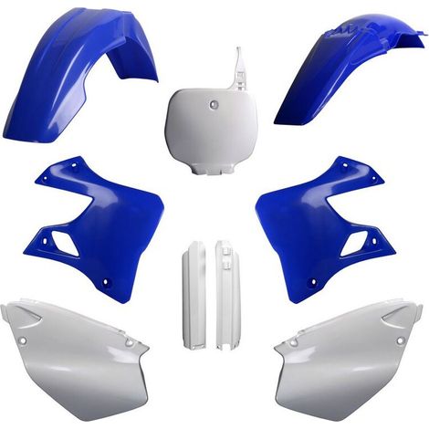 Kit di plastiche Polisport YZ YZF 125 250 96 99 Blu Bianco Resistente