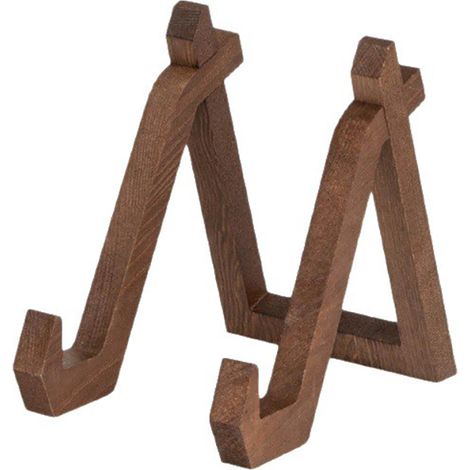 Tellerständer, dekorativer Tellerhalter (15 cm), hölzerner Bilderrahmen für Teller oder Servierplatten