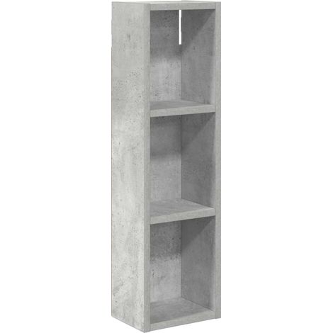 Bathroom Wall Cabinet with Shelf Concrete Grey 20 x 14 x 70 cm vidaXL
