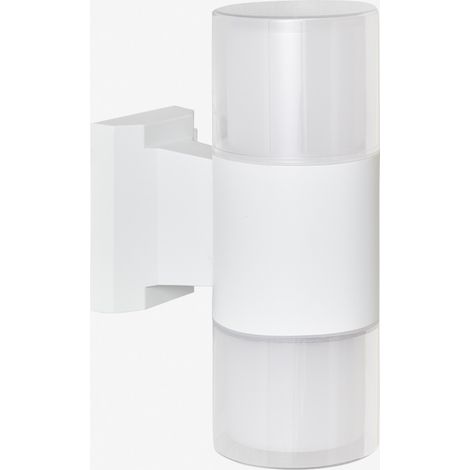 SKLUM LED-Außenwandleuchte aus Aluminium mit 2 Fialon-Lichtpunkten Weiss                                  