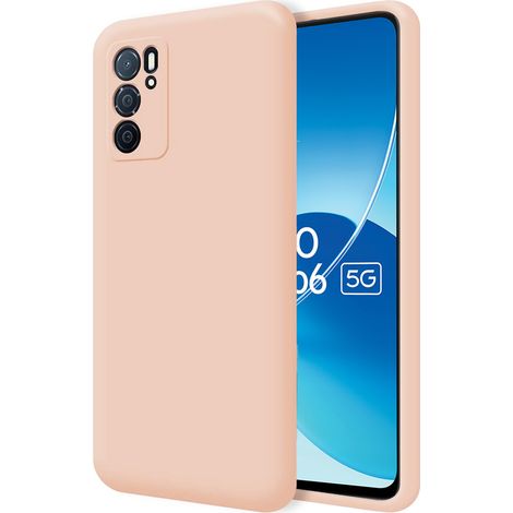 Funda para Oppo Reno 6 5G, silicona ligera, rosa. (1/4)