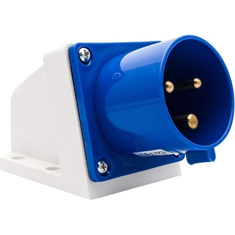 Prise industrielle bleue et prises 16A 220v IP44 3 broches prise de site industriel et prise murale étanche IP44 prise de connecteur 2P + terre mâle (513) (1/5)