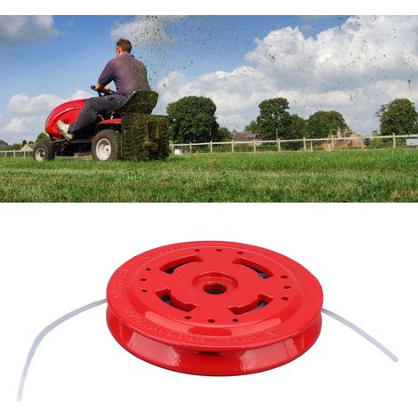Tête de coupe-bordures universelle en fer rouge pour tondeuse à gazon, débroussailleuse et coupe-bordures, modèle agricole 2 (1/5)