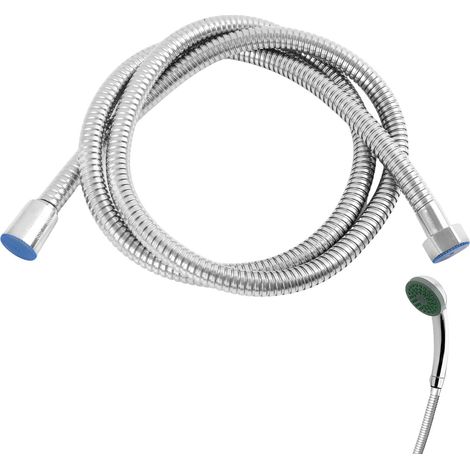 Flexible de Douche 1,5m en Acier Inoxydable, Tuyau de Douche Universel avec Protection Anti-torsion, Raccord Standard 1/2", Double Joint d'Étanchéité, Résistant à la Corrosion, Pour Salle de Bain (1/5)
