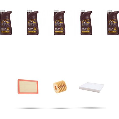 Kit tagliando 3 FILTRI e 5L OLIO compatibile con Toyota Prius 1.8 Hybrid 73kw dal 2012 (1/4)