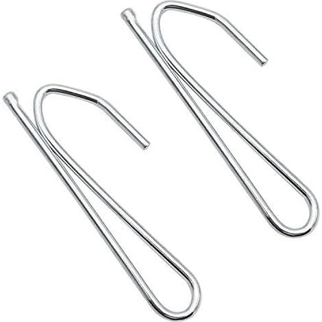 30 Pièces Crochets en Métal pour Rideaux Crochet Griffes de Rideau en Acier Inoxydable Pincer Pli Crochet Clip pour Rideaux Plissés et Rideau de Porte Lourds (1/5)