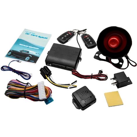 Système de protection anti-effraction de voiture 12V, pack d'alarme de sécurité à télécommande universelle, pour système de verrouillage central pneumatique électrique (1/5)