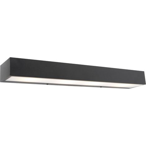 Design längliche Wandleuchte schwarz 60 cm - Houx