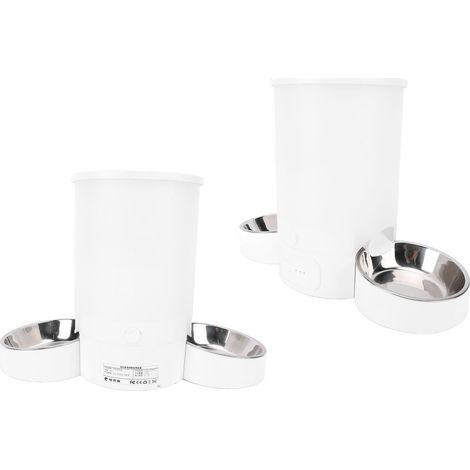 Mangeoires automatiques pour deux chats 3L alimentation quantitative chronométrée 2.4G WiFi distributeur intelligent de nourriture pour animaux de compagnie avec contrôle APP (1/5)