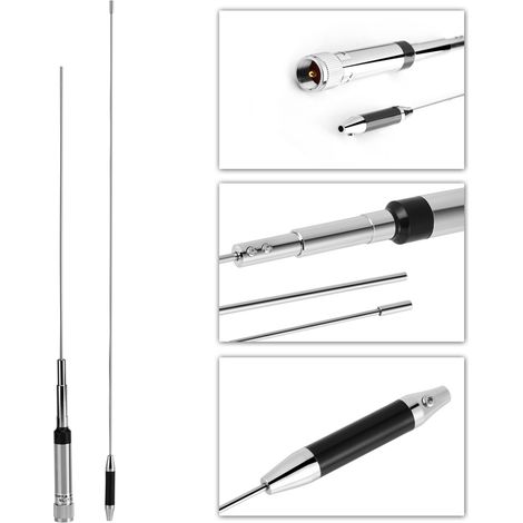 Antenne radio mobile/station NL770R bibande UHF/VHF 144/430 MHz 150 W à gain élevé (1/5)