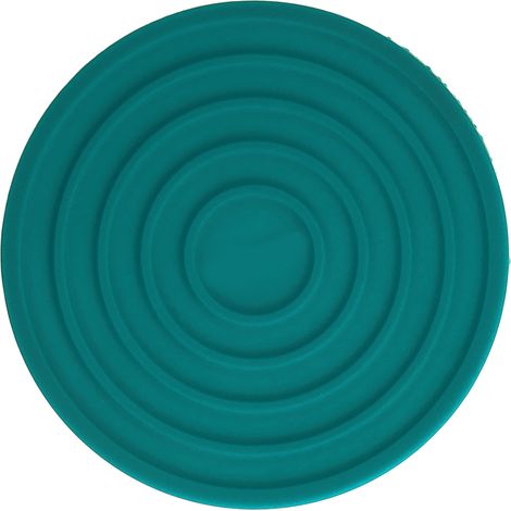 Dessous de plat ronds en silicone alimentaire résistant à la chaleur et épais, pour la cuisine, les restaurants et la maison (vert). (1/5)
