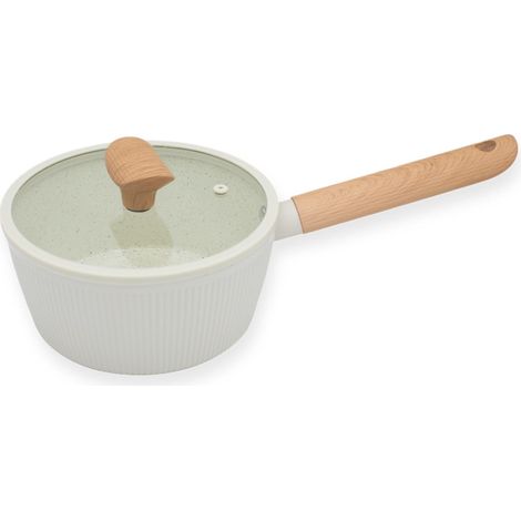Gran Casseruola Con Coperchio 18 Cm 1,6 L Alluminio Beige-Grigio Duka (1/3)