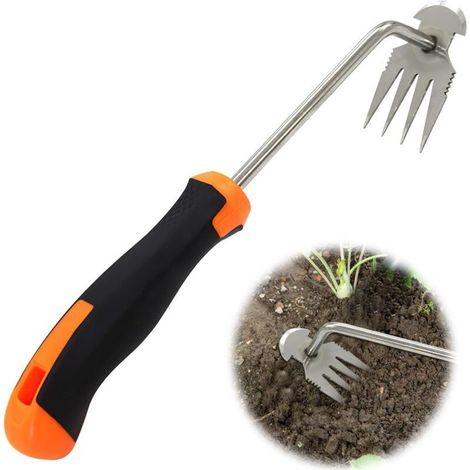 1 pcs Désherbeur avec Manche, Coupe-Pissenlit, carthame, râteau de Jardin Traditionnel (1/4)