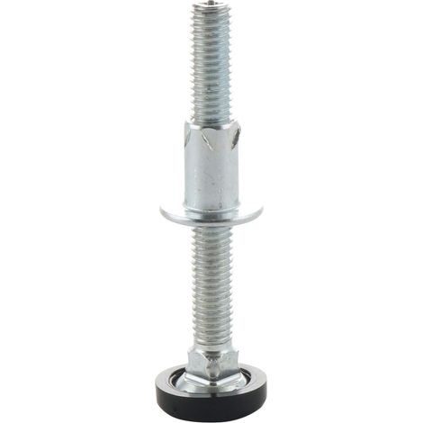 VASALAT VAS143 Vite Regolabile in Altezza con Manicotto a innesto M8 x 80, Contenuto Pezzi, Argento/Nero, M8x80 / 10 Stück, Set di 10