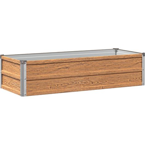Cama de Jardín Elevada Madera Marrón 100 x 40 x 24 cm vidaXL (1/5)
