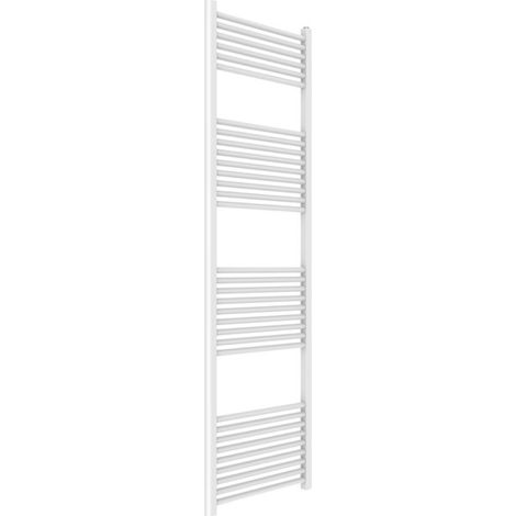 Termoarredo bianco per bagno in acciaio calorifero termosifone scaldasalviette  misure h1800xl550xi500 33 tubi - pezzi 1