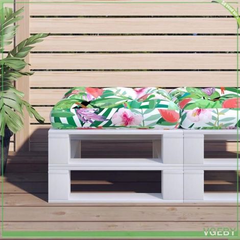 360464 Coussin de palette multicolore 60x60x12 cm tissu (1/5)