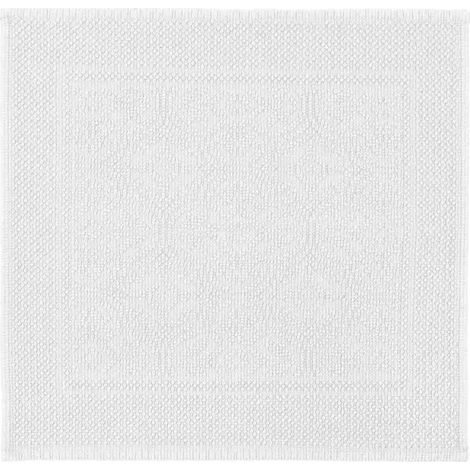 HAOMY - Tapis de bain KYMI Blanc 60x60 cm