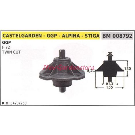 Mozzo portalama trattorino rasaerba tagliaerba F 72 TWIN CUT GGP 008792 - 84207250