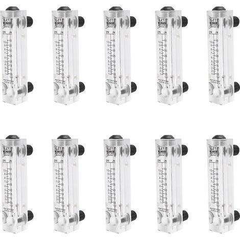10 boutons noirs réglables, débitmètre d'eau de type panneau 0,1-1 GPM LZM-15 (1/5)