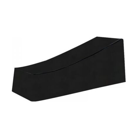 Housse de chaise longue de jardin, imperméable, coupe-vent, robuste en tissu Oxford 210D, housse de chaise longue (210x75x40/80cm)-noir (1/5)