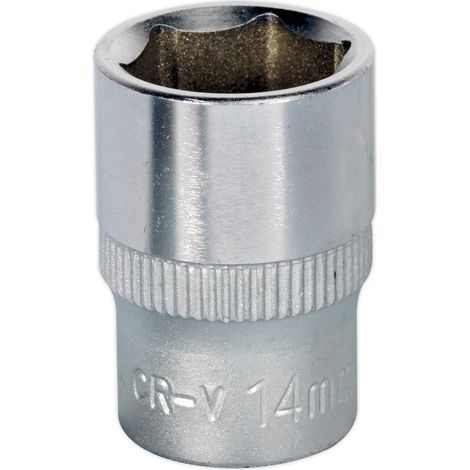 Sealey S3814 Premier Socket 3/8""Sq Drive 14mm
