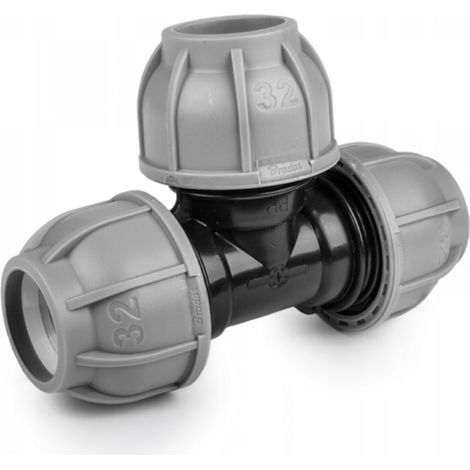 Tee per tubi in PE Bradas DSRA10T25 25x25mm Sistema di gocciolamento