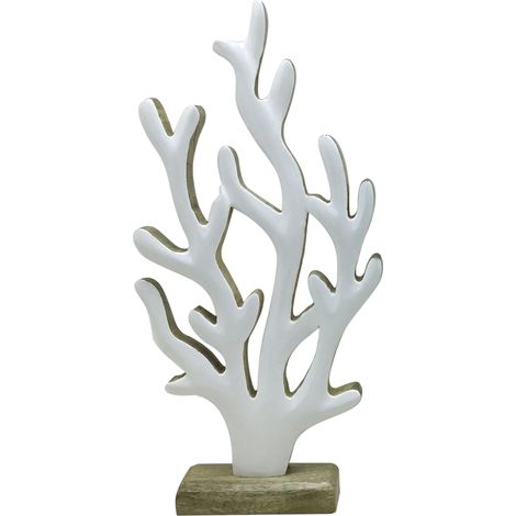 Signes Grimalt Silver Sailor Holzkoralle 40x20x5cm - Einzigartige Dekofigur für drinnen und draußen