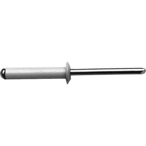 500 Rivets Aveugles Tête Ronde GORIVET ALX TRS 3.2 x 8 mm - Aluminium/Acier RAL 9006 - D-Work (1/4)