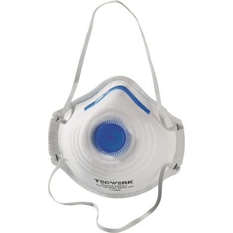 Masque de protection respiratoire Snake FFP2/V/NR avec valve d'expiration TECWERK (1/2)