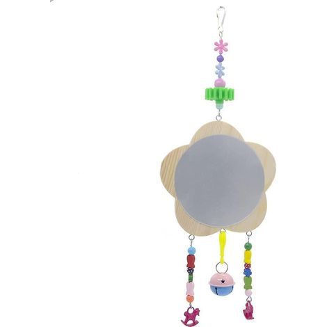 jouets De Poulet Pour Poules Balanoire De Poulet Miroir Suspendu Oiseaux Miroir En Bois Jouet Poussins Poules Coqs (1/5)